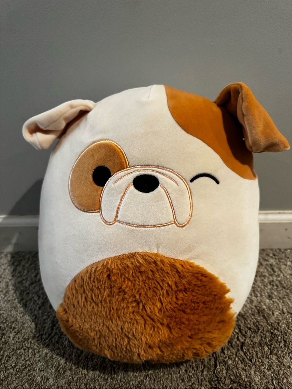 Squishmallow Brock the Bulldog Plush